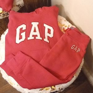 Baby Gap Pink Pull On Sweat Pants Hoodie Outfit Children 3T